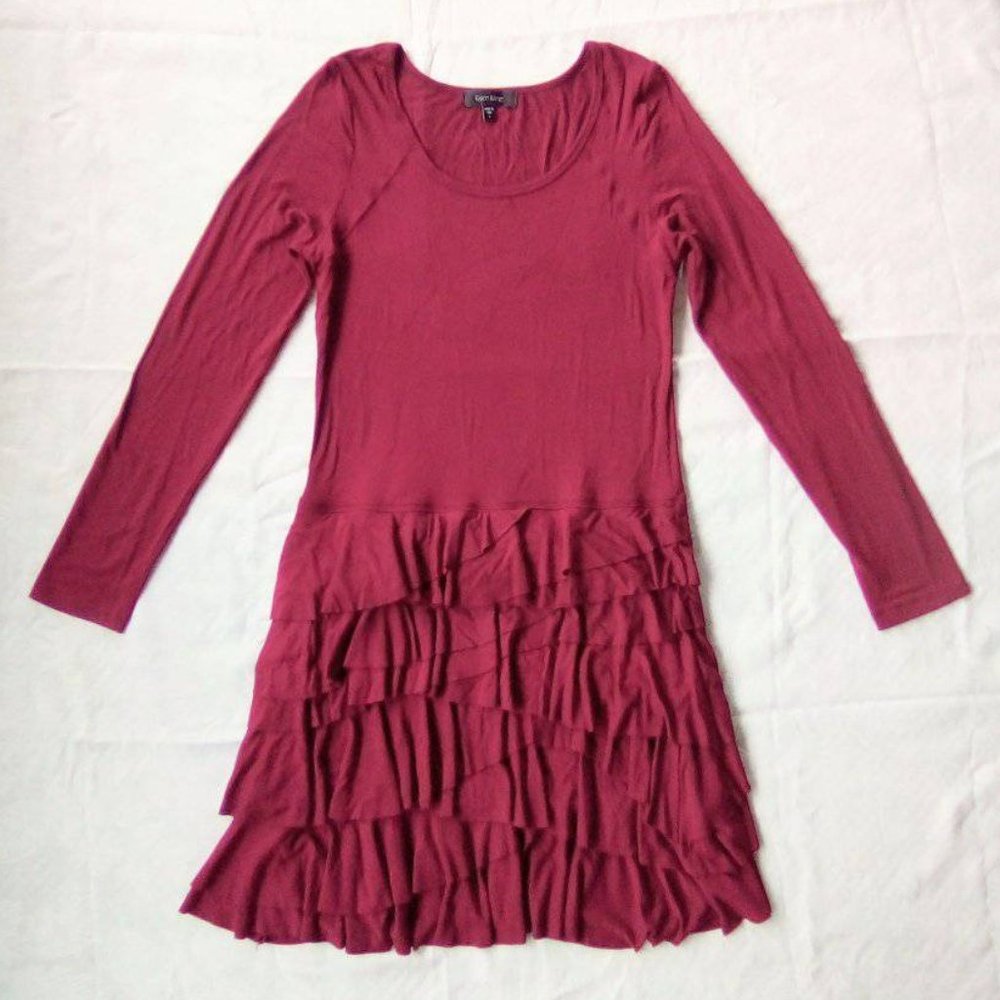 NWT- Long Sleeve Karen Kane Dress with Ruffles